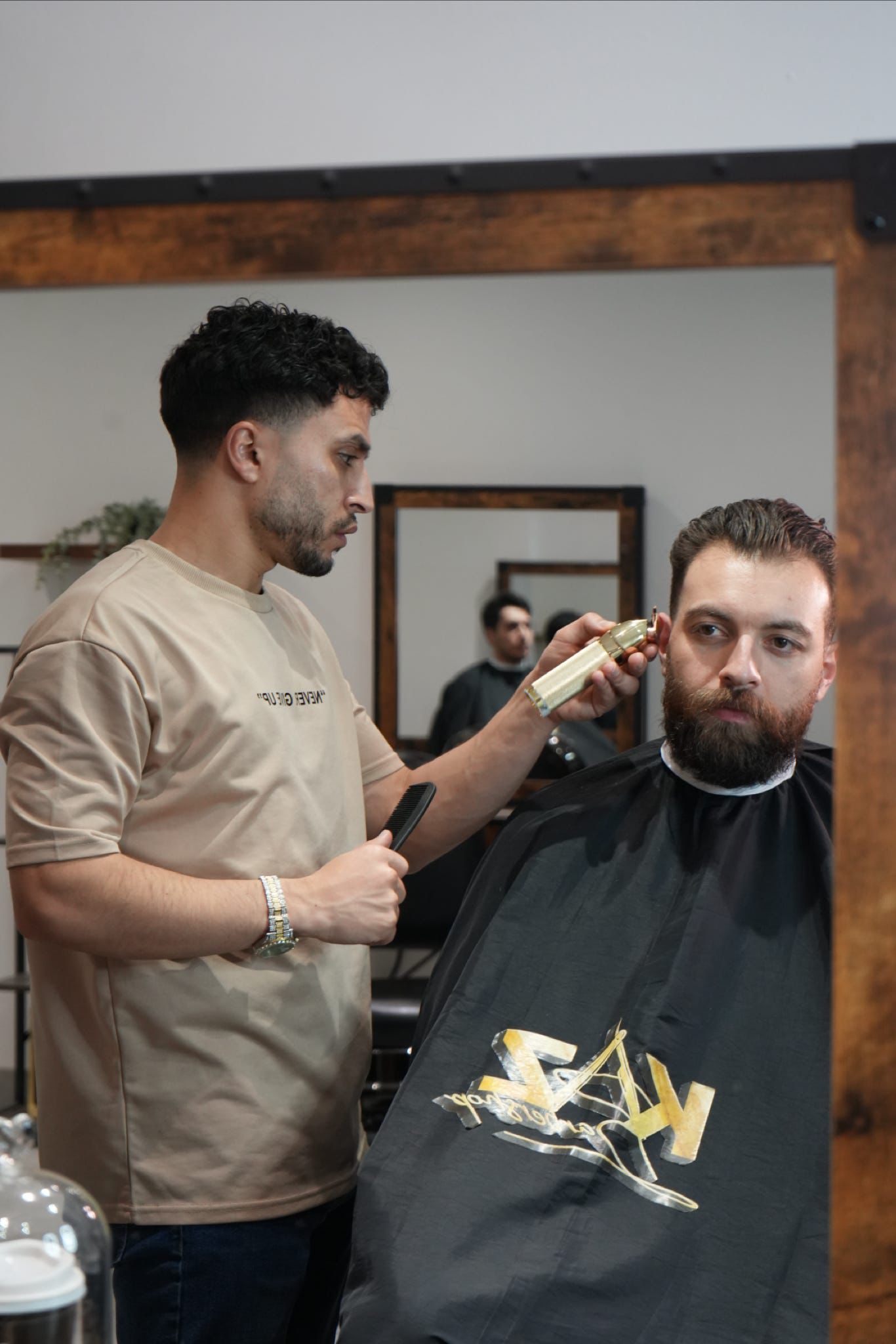 Master barber at Kaz Barbershop